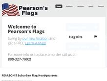 Tablet Screenshot of pearsonsflags.com